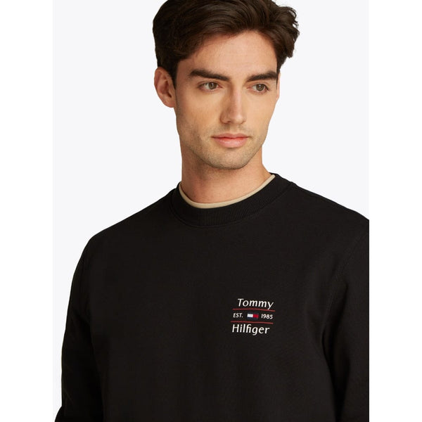 Tommy Hilfiger Stack Sweatshirt In Black