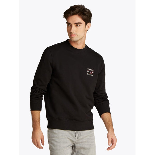 Tommy Hilfiger Stack Sweatshirt In Black
