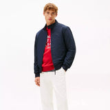 Tommy Hilfiger Stand-Up Collar Relaxed Harrington Jacket in Navy Blue