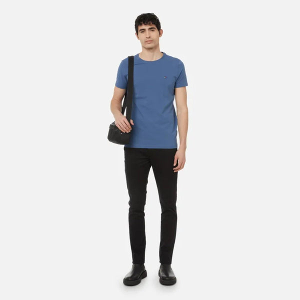 Tommy Hilfiger Stretch Slim Fit Tee in Faed Indigo