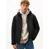 Tommy Hilfiger Tech Water Repellent Thermal Padded Jacket In Black