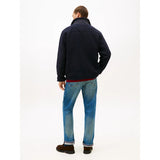 Tommy Hilfiger Teddy Fleece Zip-Thru Jacket In Navy Blue