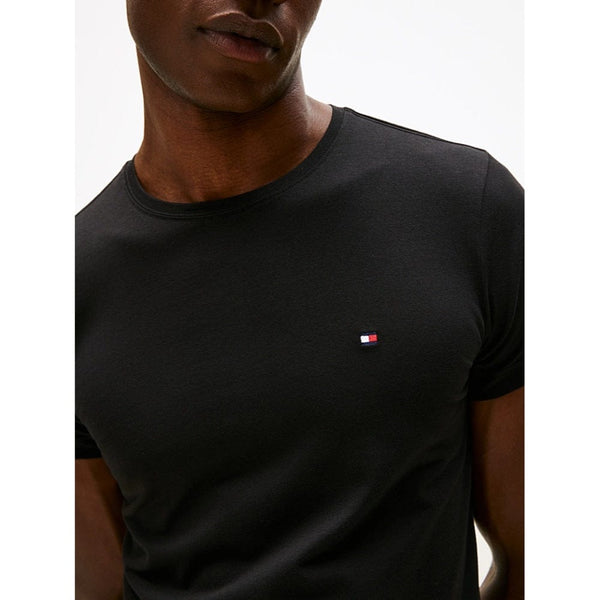 Tommy Hilfiger TH Flex Slim Fit T-Shirt In Black