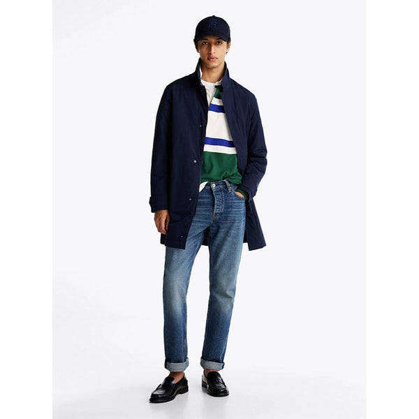 Tommy Hilfiger Water Repellent Packable Car Coat In Navy Blue