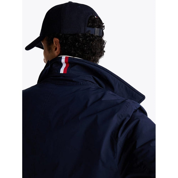 Tommy Hilfiger Water Repellent Packable Car Coat In Navy Blue