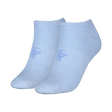 Tommy Hilfiger Women's 2-Pack Refined Trainer Socks in Light Blue
