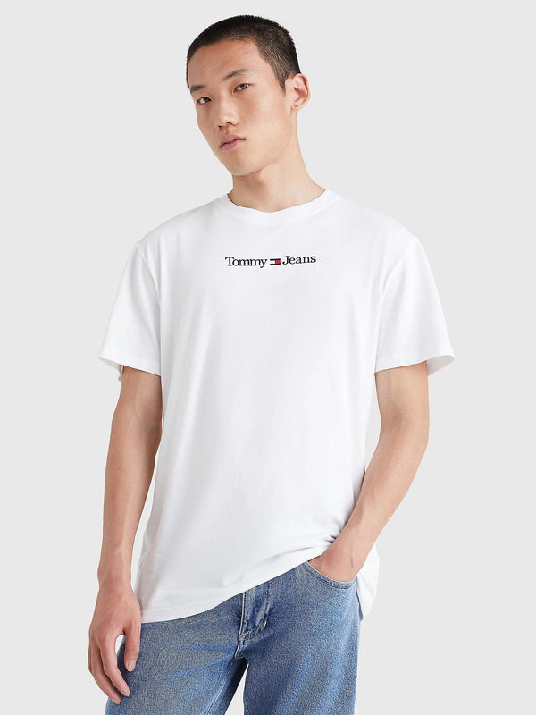 Tommy Jeans Embroidery Classic Fit T-Shirt White