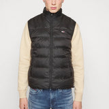 Tommy Jeans Essential Light Down Vest in Black