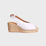 Toni Pons LAILA-P Wedge Espadrilles Peep Toe Style In White