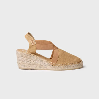 Toni Pons Ter Medium Wedge Vegan Espadrilles In Honey