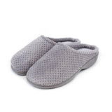 Totes Isotoner Ladies Popcorn Terry Mule Slippers Grey