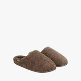 Totes Isotoner®Borg Swept Back Mule Slipper In Brown