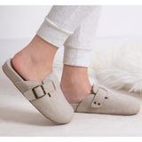 Totes Isotoner® Ladies Felt Clog Slipper In Oakmeal