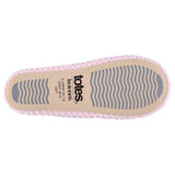 Totes Isotoner Ladies Popcorn Ballet Slippers Pale Pink