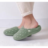 Totes Isotoner® Ladies Popcorn Terry Mule Slippers In Sage Green Spot