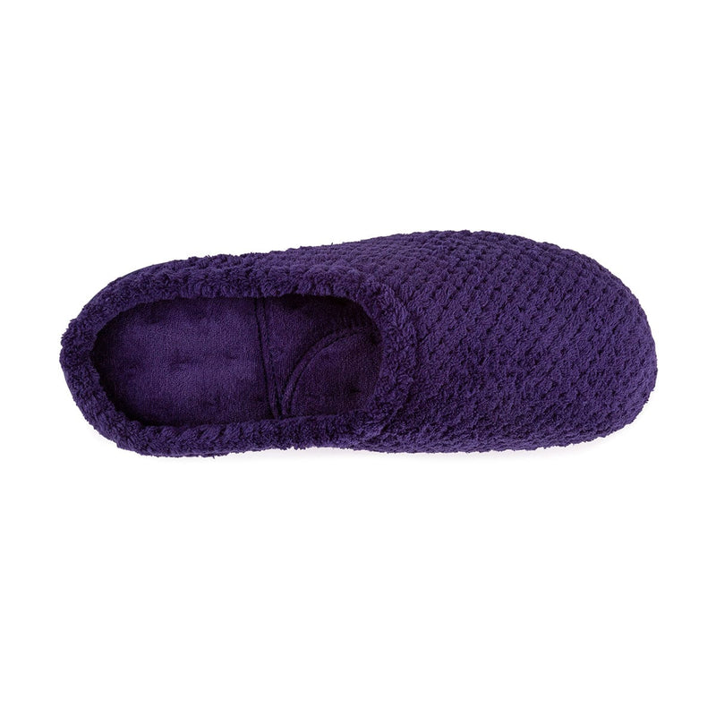 Isotoner ladies popcorn top terry mule slippers