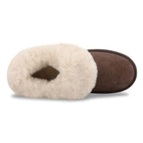Totes Isotoner® Ladies Suede Bootie With Fur Cuff In Brown