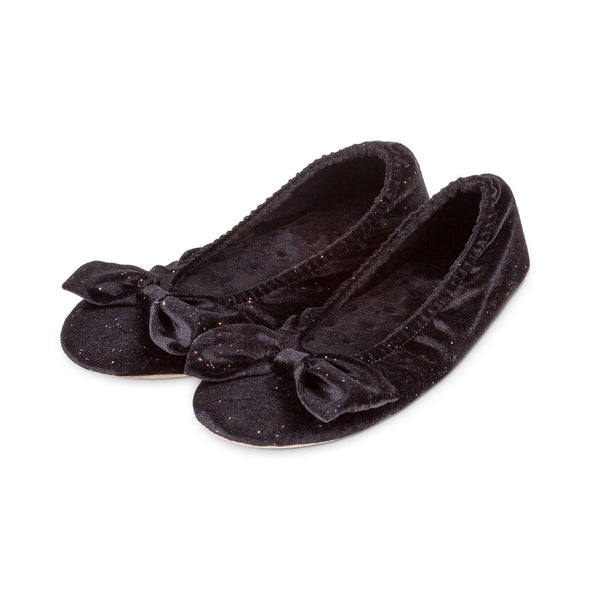 Totes Isotoner Velour Ballet Slippers