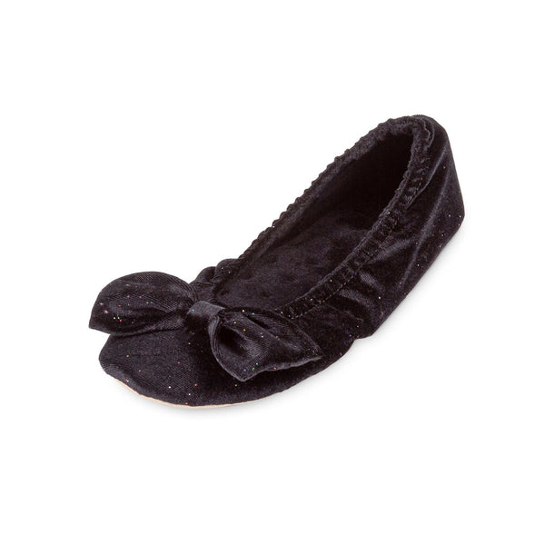 Totes Isotoner Velour Ballet Slippers