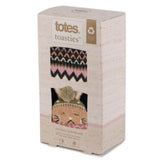 Totes Original Slipper Socks (Twin Pack) In Rabbit & Fairisle