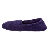Totes Popcorn Full Back Slippers Dark Purple