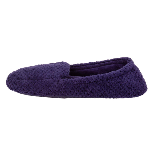 Totes Popcorn Full Back Slippers Dark Purple