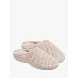 Totes Popcorn Terry Mule Slippers In Oat