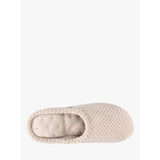 Totes Popcorn Terry Mule Slippers In Oat