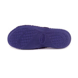 Totes Popcorn Turnover Open Toe Slippers Navy