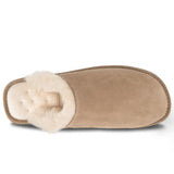Totes Real Suede Mule With Water Repellency In Sand