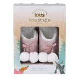 Totes Rhinestone Mule with Faux Fur Lining