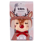 Totes Single Original Slipper Socks - Novelty Reindeer