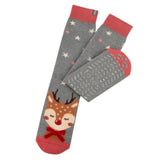 Totes Single Original Slipper Socks - Novelty Reindeer