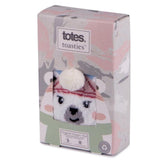 Totes Slipper Socks Novelty Polar Bear In Blue