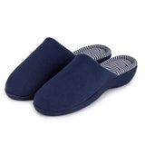Totes Stripe Heeled Mule Slippers