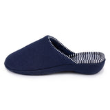 Totes Stripe Heeled Mule Slippers