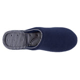 Totes Stripe Heeled Mule Slippers
