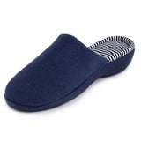 Totes Stripe Heeled Mule Slippers