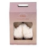 Totes Super Luxury Faux Fur Twist Sliders Light Brown