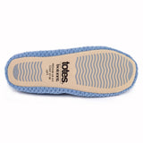 Totes Terry Ballerina Slippers Cornflower Blue