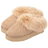 Totes Toasties Icons Borg Platform Mule Slippers In Camel Beige