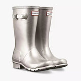 Hunter Big Kids (5-11 Years) Cosmic Wellington Boots Silver