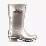 Hunter Big Kids (5-11 Years) Cosmic Wellington Boots Silver