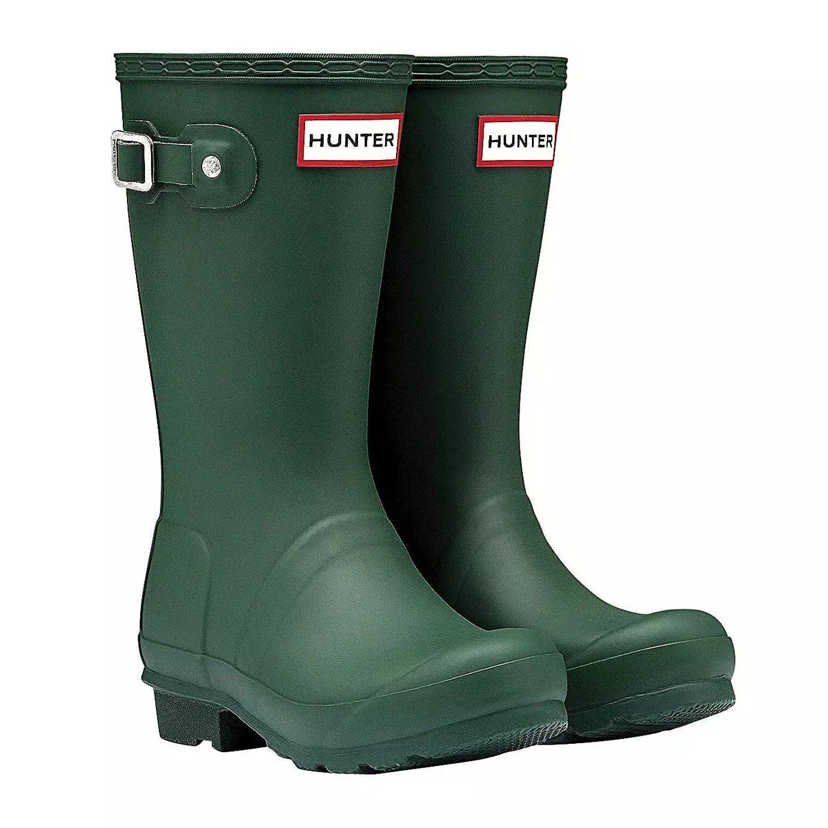 Hunter Original Big Kids 5 11 Years Wellington Boots Green