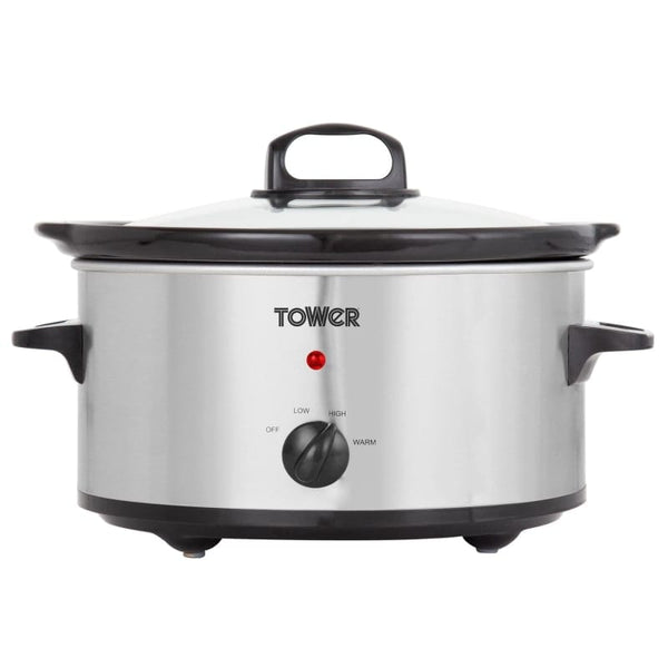 Tower 6.5 Litre Stainless Steel Slow Cooker