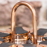 Tower Rose Gold Rotating Spice Rack 8 Jars