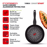 Tower Smart Start Forged Frying Pan, 24cm