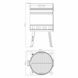 Tramontina Beer Barrel Grill