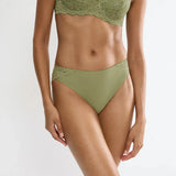 Triumph Amourette Tai knickers in Olive gold