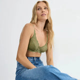 Triumph Amourette Wired bra in Olive gold